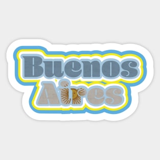 Buenos Aires Flag Sticker